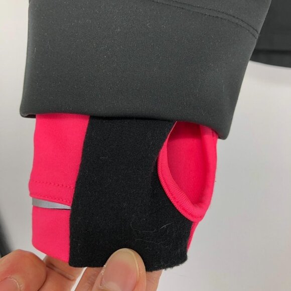 NEW BALANCE Black Performance Sport Windbreaker Zippered Jacket w/ Pockets  SP - Picture 11 of 16